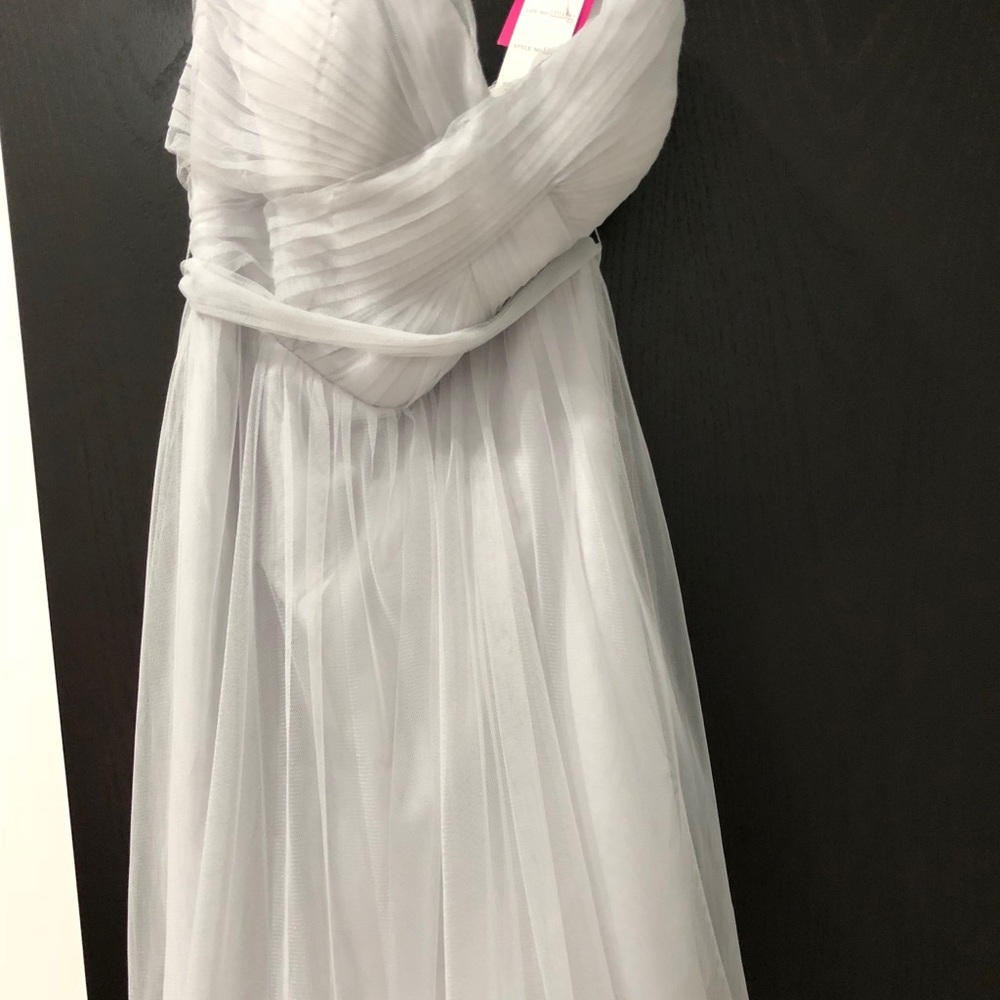 Strapless Gray Mini Cocktail Dress NWT - Picture 5 of 7